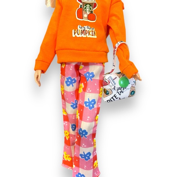 Barbie “ Hey there Pumpkin” Doll Outfit w/Handmade doll Purse- Doll Not included - Picture 12 of 13